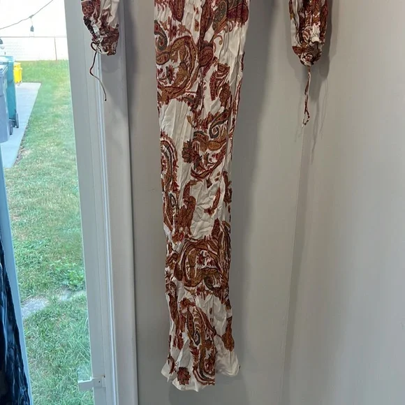 Faithfull the Brand Santos Maxi Dress Alessia Paisley - Picture 11 of 12